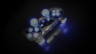 Custom PS3 Controller "chromed blue" by CKS-Design [FULL HD]