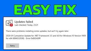 How To Fix There Were Some Problems Installing Updates But We'll Try Again Later 0x80242FFF