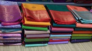 Live:Super colours of Semi Kanchi Silk Sarees must buy for this diwali 