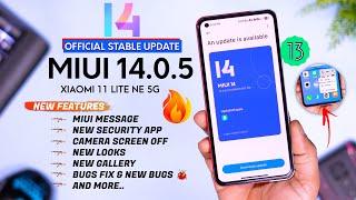 Xiaomi 11 Lite NE 5G MIUI 14.0.5 India Stable Update Full Changelog & features, MIUI Message back 