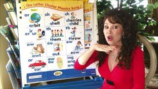 The Letter Cluster Song Verses 1-4; Vowel Teams & Digraphs Phonics Song - Please subscribe!