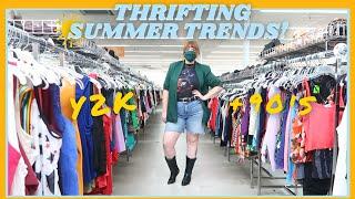 Thrifting SUMMER 2021 Fashion TRENDS - Thrift with Me! Y2K Fashion Inspired
