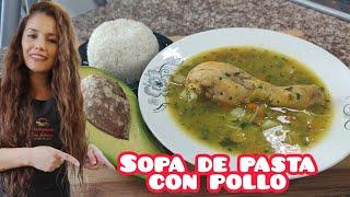 sopa de pasta con pollo