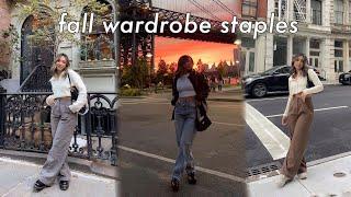 FALL 2021 WARDROBE STAPLES  | TROUSERS, COLLARS, & LEATHER JACKETS