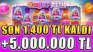 Sugar Rush 1000x  Yeni Slot Oyunu  Son 1.400 TL Paramla 5.000.000 TL Rekor Para Aldık