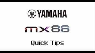 Yamaha MX88 Quick Tips | Performance Basics Part 1.