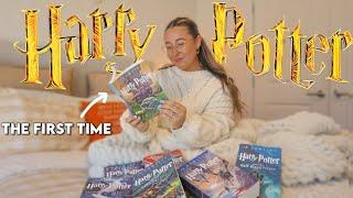 I read Harry Potter for the FIRST TIME | reading vlog + reactions