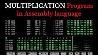 8086 Program to MULTIPLY 2 numbers | Assembly Language Program | Multiplication |