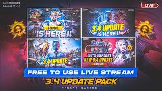 Free To Use Bgmi/Pubg 3.4 Update Thumbnail Pack | 3.4 update Live Stream Thumbnail | Frexxi Gaming