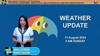 Public Weather Forecast issued at 4AM | August 11, 2024 - Sunday