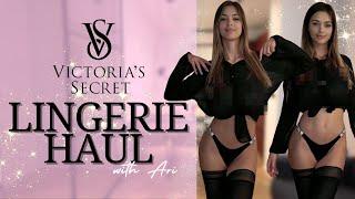 [4K] Victoria's Secret Sparkling Lingerie Haul | Transparent Try On With Ari 