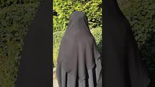 Muslima Niqabi Jilbabi Two Piece Hooded  Niqab Black - ITADASHI 2019