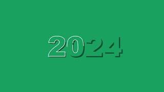 happy new year 2024 green screen | 2024 new year