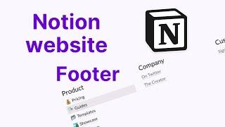 How to create a Notion website footer