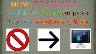 How to set screen saver of your name on pc.