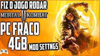 MORTAL KOMBAT 11 Em PC FRACO Sem Placa de Vídeo Intel HD Graphics 4gb de RAM - Low Specs Experience