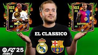 Montei a Seleção do EL CLASSICO BARÇA x REAL no FC MOBILE 25