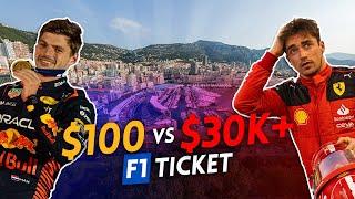 $100 vs $32,000 F1 ticket!
