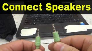 How To Connect Speakers To A Laptop-Easy Tutorial