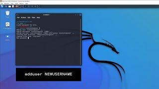 How to Add New User Profile to Kali Linux | VirtualBox