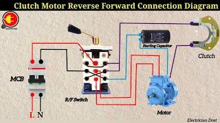 Single Phase clutch Motor Reverse Forward Connection