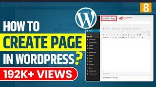 How to Create a Page in WordPress - WordPress Tutorial for Beginners WordPress full course