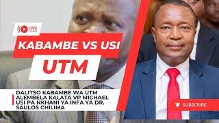 DALITSO KABAMBE WA UTM WALEMBELA KALATA VP MICHAEL USI PA NKHANI YA IMFA YA DR. SAULOS CHILIMA