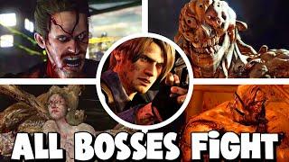 Resident Evil 6 - All Bosses Fight (With Cutscenes) [HD,PC] Leon Campaing