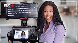 Filming Hack to Overcome Camera Fright | Record Videos Faster & Better Using a Teleprompter