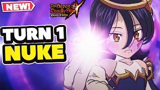 MAX HOLLOW PURPLE LR MELIN! TURN 1 NUKE! | 7DS: Grand Cross