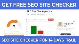 SEO Site Checkup: SEO Tools Signup Full Free Trail With 14 days | Tech Foorti