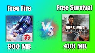 Free Fire Vs Free Survival Fire Battleground | Free Survival Fire Battleground Gameplay