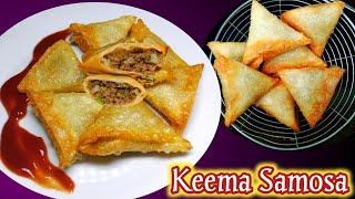 Crispy Keema Samosa Recipe | How To Make Keema Samosa | Ramadan Special Recipe