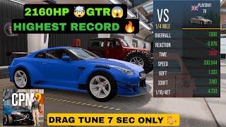 2160HP GTR DRAG TUNE IN CAR PARKING MULTIPLAYER 2 | CPM2 DRAG TUNE GTR | AKSHNILAM