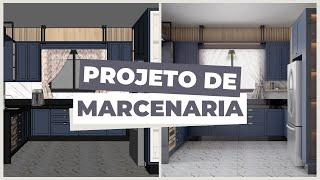 Técnicas de modelagem de projeto de marcenaria no Sketchup