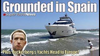 Luxury Yacht Grounded in Spain Taking on Water | Sy News Ep336