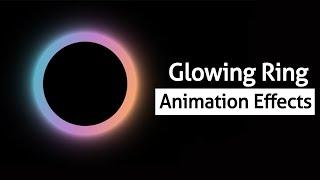 CSS Glowing Gradient Loader Ring Animation Effects