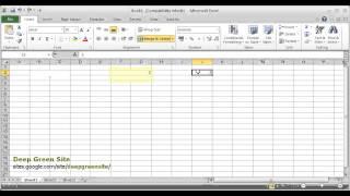 MS Excel 2010 / How to merge selected cells