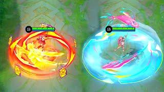 Kagura Beyond the Clouds VS Exorcist Skin Comparison