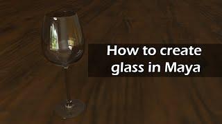 How to create glass with Arnold in Maya | Intro to Maya 2020