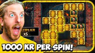 Satsar 50 000 kr på Temple Tumble Megaways hos Dunder Casino!