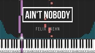 Ain't Nobody | Piano Tutorial EASY SLOW | Felix Jaehn  Klavier lernen  Felicitas Falke 