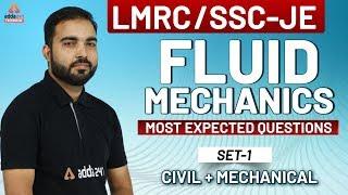 Fluid Mechanics | LMRC JE & SSC JE Previous Year Questions (Set 1) | Civil & Mechanical Engineering