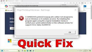 Fix Bad Image - Error Status 0xc000012f in Windows 10/11 [Solution]