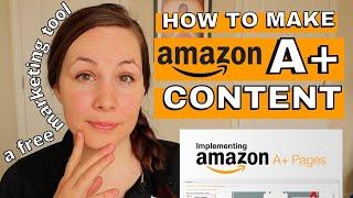 How to Make A+ Content on Amazon/Kindle Direct Publishing (KDP) // FREE marketing feature on Amazon