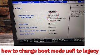 how to change legacy to uefi windows 10 | uefi to legacy boot