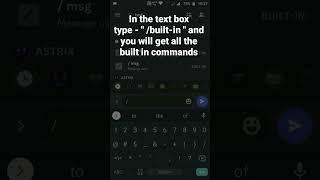 How to use Built-in slash /Commands in Discord Mobile #roduz #discord #howto #how #built-in #slash