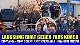 PAMOR BINTANG MEGA MELED4K  Disambut Fans Korea Seperti Artis K-POP Papan Atas