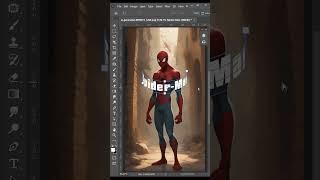 Text Warp effect around the subject in #photoshop #shorts #shortsfeed #shortsvideo #shortsviral