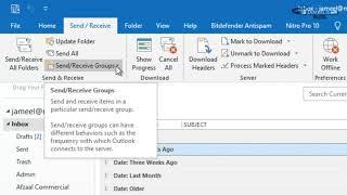 How to Set Automatically Send/Receive on Outlook 2019